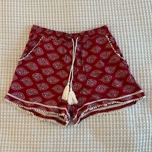 Japna Pom Pom Paisley Shorts